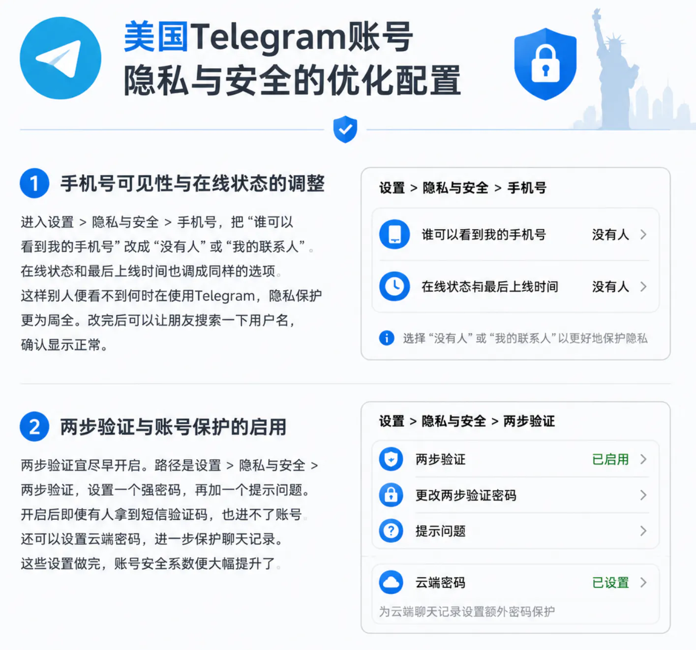 美国Telegram账号隐私与安全的优化配置