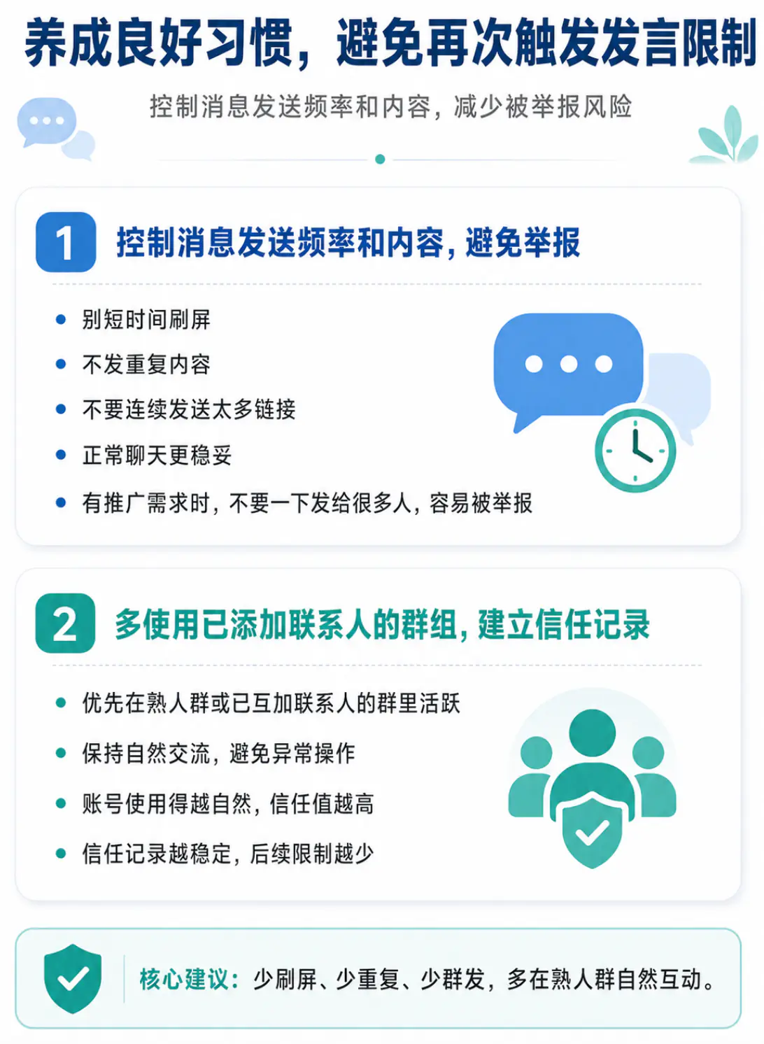 避免再次被限制的技巧